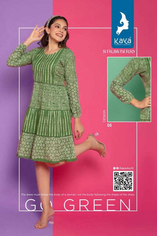 Kaya Strawberry Cotton Kurtis Collection